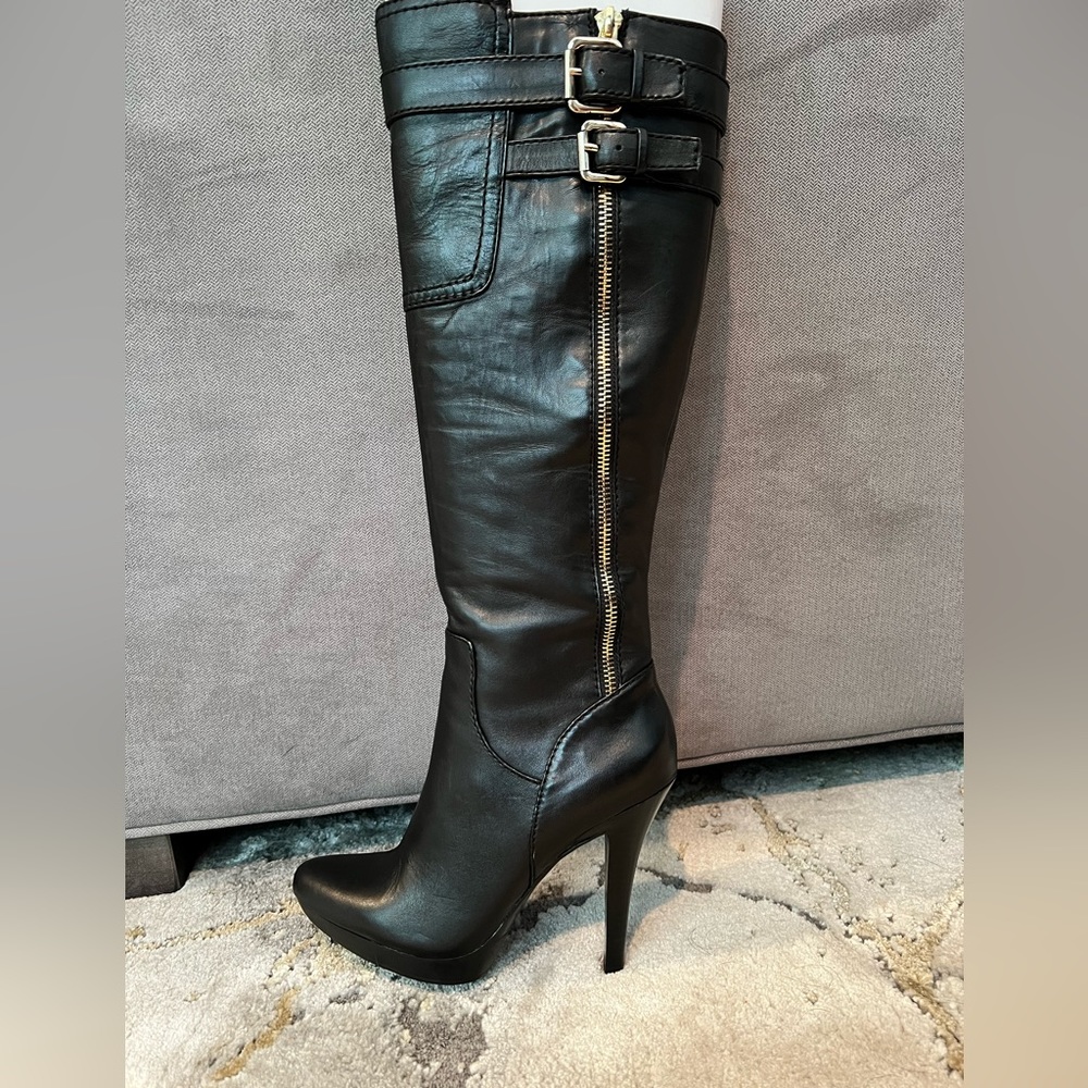 Nine West Joetteo Leather Boots, size 5